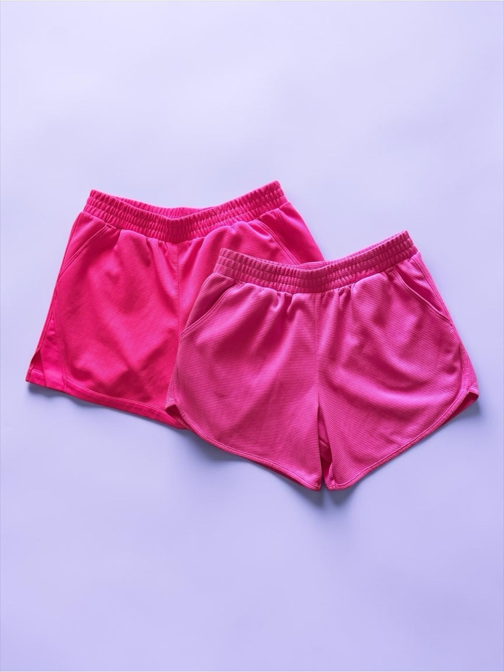 Athletic Works Girls XL (14–16) Pink Mesh Shorts Bundle 2‑Pair Set